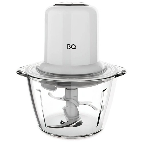 Измельчитель BQ CH1741 White. Потребляемая мощность, Вт: 400Вт, Количество скоростей: 2, Емкость чаши, л: Макс. 1.2л (полная чаша), Тип управления: Электронный, Отключение при открытой крышке, Материал чаши: Стекло"