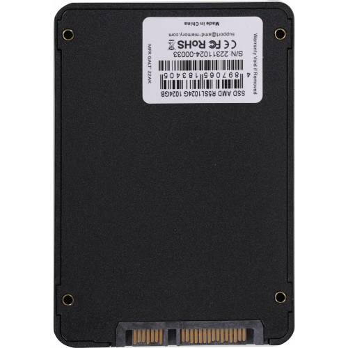 Накопитель SSD AMD 1Tb 2.5" Radeon R5 Client R5SL1024G SATA 6Gb/s, 3D TLC, RTL