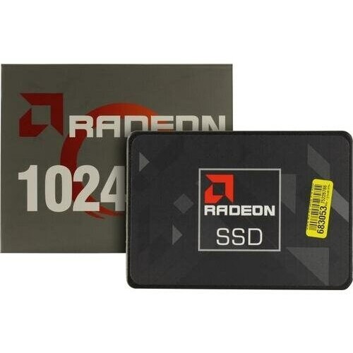 Накопитель SSD AMD 1Tb 2.5" Radeon R5 Client R5SL1024G SATA 6Gb/s, 3D TLC, RTL