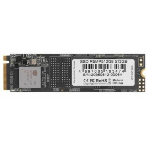 Твердотельный накопитель SSD M.2 2280 512GB AMD Radeon R5 Client SSD R5MP512G8 PCIe Gen3x4 with NVMe, 3D TLC, RTL (183474)