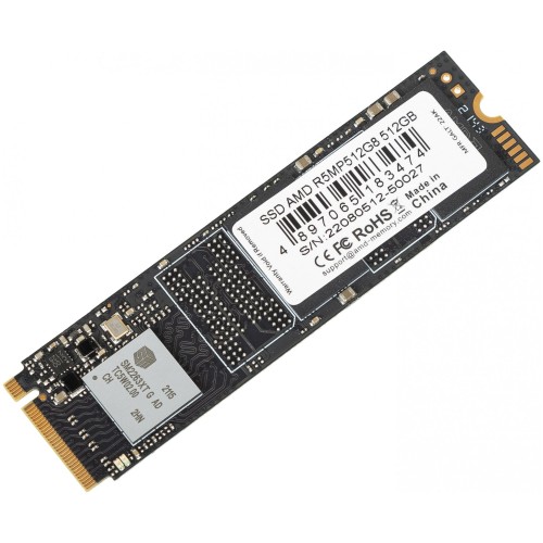 Твердотельный накопитель SSD M.2 2280 512GB AMD Radeon R5 Client SSD R5MP512G8 PCIe Gen3x4 with NVMe, 3D TLC, RTL (183474)