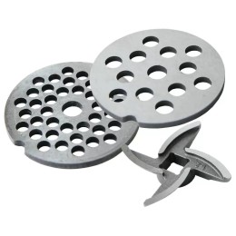 Мясорубка АКСИОН М43.04 Белый/Серый