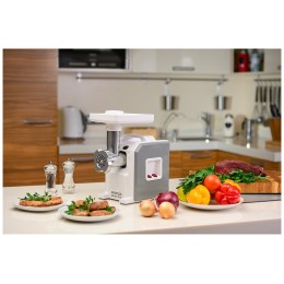 Мясорубка АКСИОН М43.04 Белый/Серый