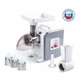 Мясорубка АКСИОН М43.03 Белый/Серый