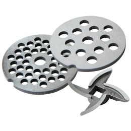 Мясорубка АКСИОН М43.02 Белый/Серый