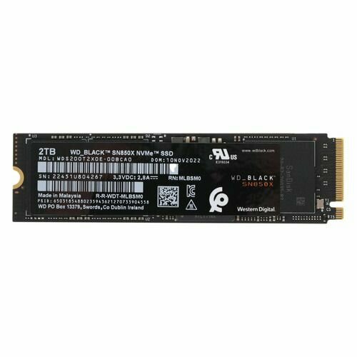 Твердотельный накопитель SSD WD Green SN350 NVMe WDS200T3G0C 2ТБ M2.2280 (QLC)