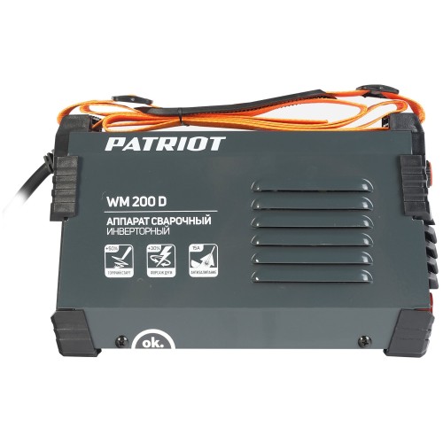Сварочный аппарат Patriot WM200D инвертор ММА 9.1кВт