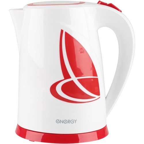 Электрочайник ENERGY E-211 (1,8 л диск) бело-красный