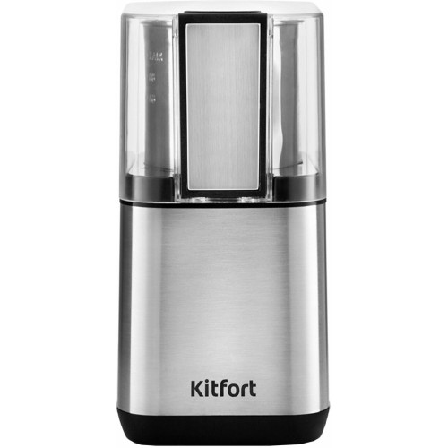 Кофемолка KITFORT КТ-766 150Вт сист.помол.:одинарный нож вместим.:80гр нержавеющая сталь