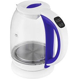 Электрочайник KITFORT КТ-6140-1 1.7л. 2200Вт белый/фиолетовый