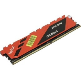 Модуль памяти DDR 4 DIMM 16Gb PC21300, 2666Mhz, Netac Shadow NTSDD4P26SP-16R   C19 Red, с радиатором