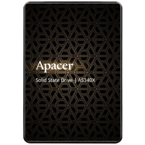 Твердотельный накопитель SSD 960Gb Apacer Panther AS340X, [AP960GAS340XC-1], 960 ГБ, 2.5" SATA III, чтение: 550 МБ/с, запись: 510 МБ/с, 3D V-NAND