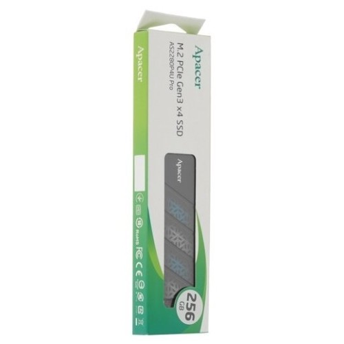Твердотельный накопитель SSD 256Gb Apacer AS2280P4U Pro, M.2, PCIe Gen3 x4, NVMe, 3500/3000 MB/s (AP256GAS2280P4UPRO-1)