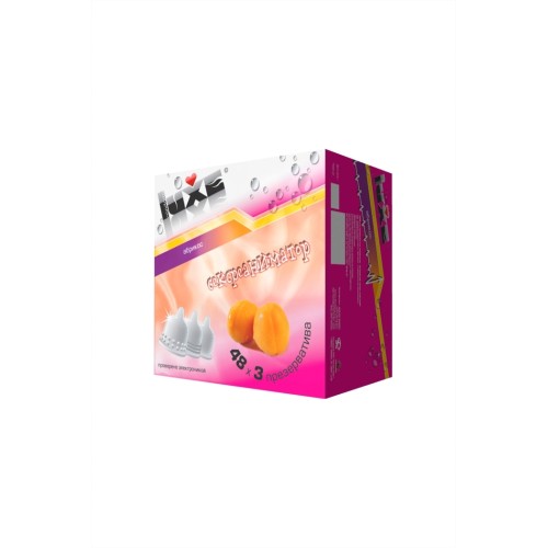Презервативы Luxe КОНВЕРТ, Сексреаниматор, персик, 18 см., 3 шт. в упаковке