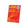 Презервативы Luxe КОНВЕРТ, Красноголовый мексиканец, клубника, 18 см., 3 шт. в упаковке