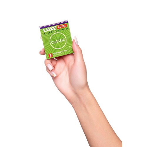 Презервативы LUXE ROYAL Classic 3шт, 18 см