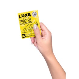 Презервативы Luxe КОНВЕРТ, Золотой кадиллак, 18 см., 3 шт. в упаковке