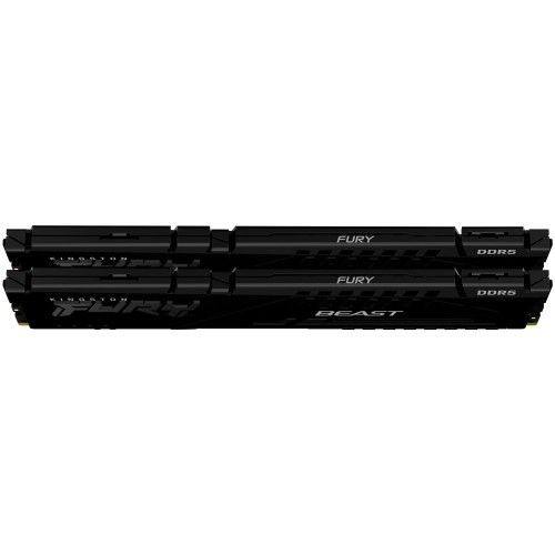 Оперативная память Kingston DRAM 32GB 5200MHz DDR5 CL40 DIMM (Kit of 2) FURY Beast Black EAN: 740617324358