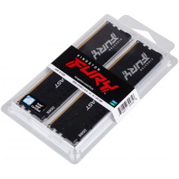 Оперативная память Kingston DRAM 32GB 5200MHz DDR5 CL40 DIMM (Kit of 2) FURY Beast Black EAN: 740617324358
