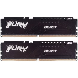 Оперативная память Kingston DRAM 32GB 5200MHz DDR5 CL40 DIMM (Kit of 2) FURY Beast Black EAN: 740617324358