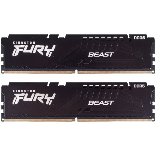 Оперативная память Kingston DRAM 32GB 5200MHz DDR5 CL40 DIMM (Kit of 2) FURY Beast Black EAN: 740617324358