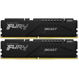 Оперативная память Kingston DRAM 32GB 5200MHz DDR5 CL40 DIMM (Kit of 2) FURY Beast Black EAN: 740617324358