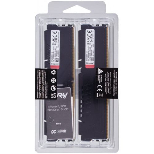 Оперативная память Kingston DRAM 32GB 5200MHz DDR5 CL40 DIMM (Kit of 2) FURY Beast Black EAN: 740617324358