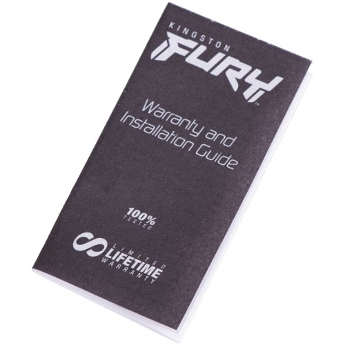 Оперативная память Kingston DRAM 32GB 5200MHz DDR5 CL40 DIMM (Kit of 2) FURY Beast Black EAN: 740617324358