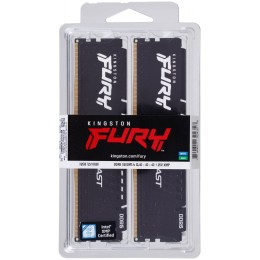 Оперативная память Kingston DRAM 32GB 5200MHz DDR5 CL40 DIMM (Kit of 2) FURY Beast Black EAN: 740617324358