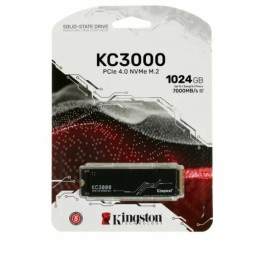 Накопитель SSD Kingston 1Tb KC3000 M.2 Series <SKC3000S/1024G> (PCI-E 4.0 x4, up to 7000/6000Mbs, 1000000 IOPS, 3D TLC, NVMe, 800TBW, Phison E18, 22х80mm, LP graphen heatsink)