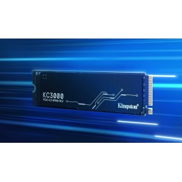 Накопитель SSD Kingston 1Tb KC3000 M.2 Series <SKC3000S/1024G> (PCI-E 4.0 x4, up to 7000/6000Mbs, 1000000 IOPS, 3D TLC, NVMe, 800TBW, Phison E18, 22х80mm, LP graphen heatsink)