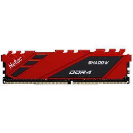 Модуль памяти DDR4 Netac Shadow 8GB 3600MHz CL18 1.35V / NTSDD4P36SP-08R / Rad / with radiator