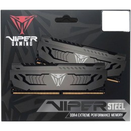 Модуль памяти DDR 4 DIMM 16Gb (8GBx2) PC32000, 4000Mhz, PATRIOT Viper Steel (PVS416G400C6K) (retail)