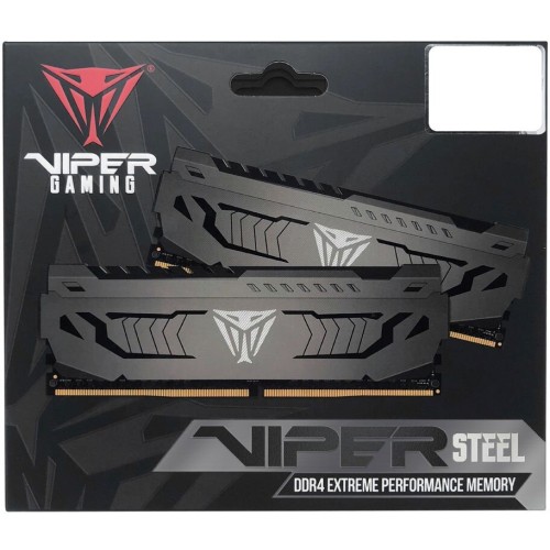 Модуль памяти DDR 4 DIMM 16Gb (8GBx2) PC32000, 4000Mhz, PATRIOT Viper Steel (PVS416G400C6K) (retail)