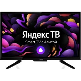 Телевизор YUNO 24" ULX-24TCS221 Яндекс.ТВ черный HD READY 50Hz DVB-T2 DVB-C DVB-S2 USB WiFi Smar