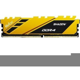 Модуль памяти DDR 4 DIMM 16Gb PC21300, 2666Mhz, Netac Shadow NTSDD4P26SP-16Y   C19 Yellow, с радиатором