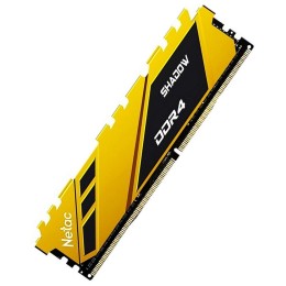 Модуль памяти DDR 4 DIMM 16Gb PC21300, 2666Mhz, Netac Shadow NTSDD4P26SP-16Y   C19 Yellow, с радиатором