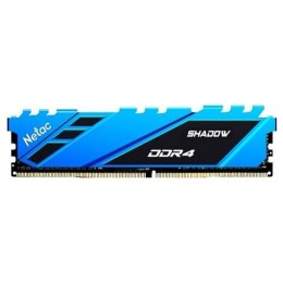 Модуль памяти DDR 4 DIMM 16Gb PC21300, 2666Mhz, Netac Shadow NTSDD4P26SP-16B   C19 Blue, с радиатором