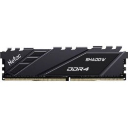 Модуль памяти DDR 4 DIMM 8Gb PC25600, 3200Mhz, Netac Shadow NTSDD4P32SP-08B  C16 Blue, с радиатором