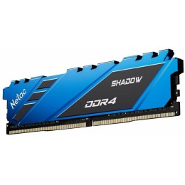 Модуль памяти DDR 4 DIMM 8Gb PC21300, 2666Mhz, Netac Shadow NTSDD4P26SP-08B   C19 Blue, с радиатором