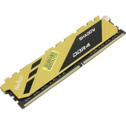 Память Netac 16Gb DDR4 3200Mhz DIMM PC25600, Shadow NTSDD4P32SP-16Y   C16 Yellow, с радиатором