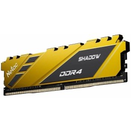 Модуль памяти DDR 4 DIMM 8Gb PC21300, 2666Mhz, Netac Shadow NTSDD4P26SP-08Y   C19 Yellow, с радиатором
