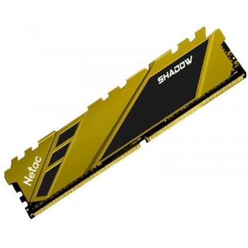 Модуль памяти DDR 4 DIMM 8Gb PC21300, 2666Mhz, Netac Shadow NTSDD4P26SP-08Y   C19 Yellow, с радиатором