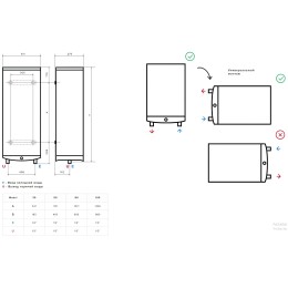 Водонагреватель ARISTON Velis Tech PW ABSE 50 2.5кВт 50л электрический настенный/белый