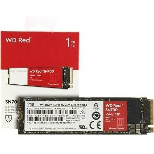Твердотельный накопитель SSD Western Digital WD Blue SN570 WDS100T3B0C 1ТБ M2.2280 NVMe PCIe Gen3 8Gb/s