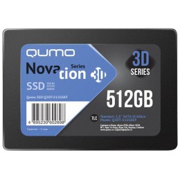 Накопитель SSD 512GB QUMO Novation TLC 3D 2.5" (Q3DT-512GSCY) 550/500 MB/s, SM2258XT