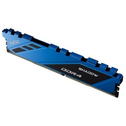 Модуль памяти DDR4 Netac Shadow 8GB 3600MHz CL18 1.35V / NTSDD4P36SP-08B / Blue / with radiator