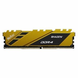 Модуль памяти DDR4 Netac Shadow 8GB 3600MHz CL18 1.35V / NTSDD4P36SP-08Y / Yellow / with radiator