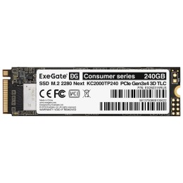 Твердотельный накопитель SSD M.2 2280 240GB ExeGate EX282318RUS NextPro KC2000TP240 (PCIe Gen3x4, NVMe, 22x80mm, 3D TLC)