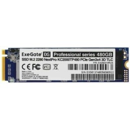 Накопитель SSD M.2 2280 480GB ExeGate EX282319RUS NextPro KC2000TP480 (PCIe Gen3x4, NVMe, 22x80mm, 3D TLC)